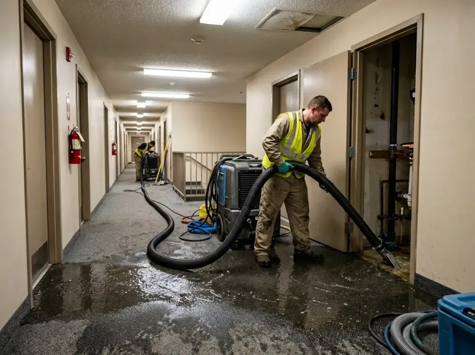 multi-unit-apartment-hallway-f-005 — frequently asked questions, Emergency Burst Pipe Water Extraction & Removal in Tanque V…